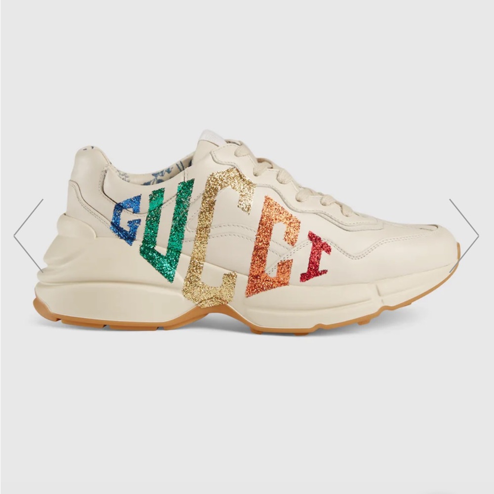 GUCCI rhyton glitter sneaker